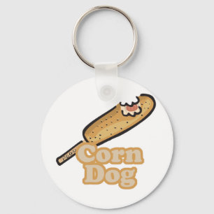 Porte-clés chien chaud au maïs