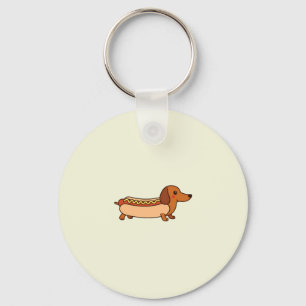 Porte-clés Chien chaud mignon