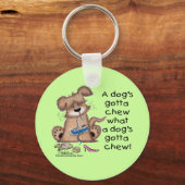 Porte-clés Chien Chews Chaussures (Recto)