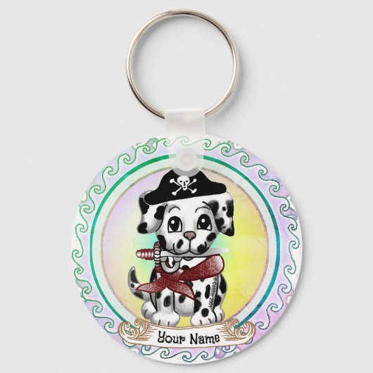 Porte-clés Chien Chien Chien Chien Chien Pirate (Recto)