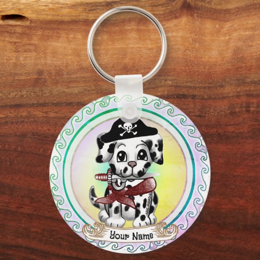 Porte-clés Chien Chien Chien Chien Chien Pirate (Recto)
