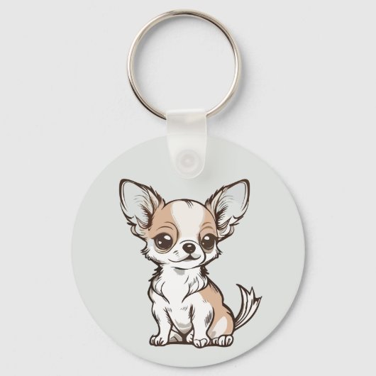 Porte-clés Chien Chihuahua (Recto)