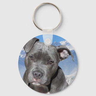 Porte-clés Chien chiot américain Pitbull Terrier