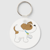 Porte-clés Chien chiot blessé (Recto)