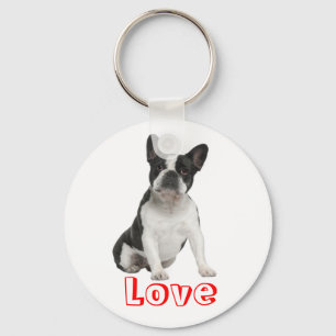 Porte-clés Chien Chiot Bouledogue Français Mignon