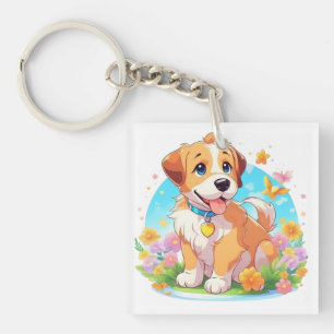 Porte-clés Chien chiot mignon