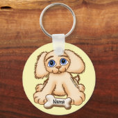 Porte-clés Chien chiot os (Recto)