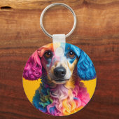 Porte-clés Chien Coloré (Recto)