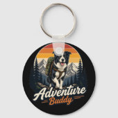 Porte-clés chien compagnon d'aventure (Recto)