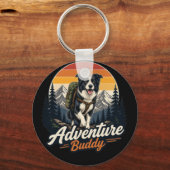 Porte-clés chien compagnon d'aventure (Recto)