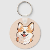 Porte-clés chien Corgi gallois (Verso)