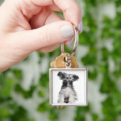Porte-clés Chien crêté chinois (15 mois) dans le vent (main)