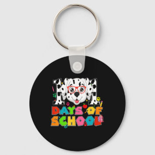 Porte-clés Chien dalmatien 100e jour d'école 100 jours d'écol