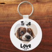 Porte-clés Chien d'amour véritable (Recto)