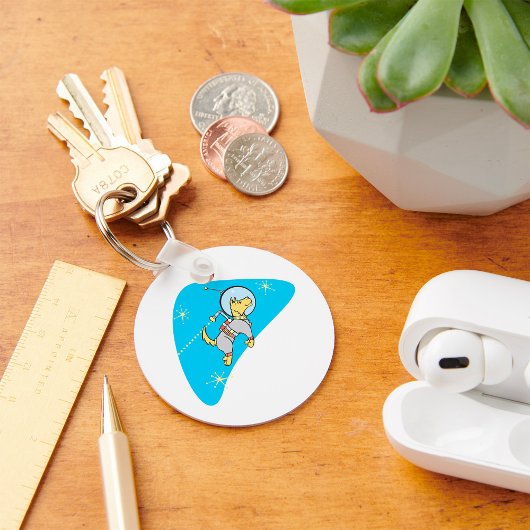 Porte-clés Chien dans le Porte - clé spatial