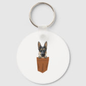 Porte-clés Chien dans Pocket Funny Chien pour Amoureux de les (Recto)