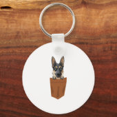 Porte-clés Chien dans Pocket Funny Chien pour Amoureux de les (Recto)