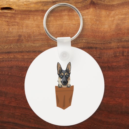 Porte-clés Chien dans Pocket Funny Chien pour Amoureux de les (Recto)