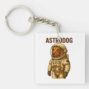 Porte-clés Chien d'astronaute de Dachshunaut Wiener