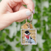 Porte-clés Chien d'automne (main)