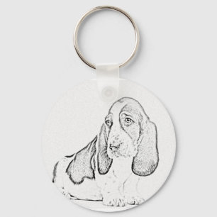Porte-clés Chien de basset
