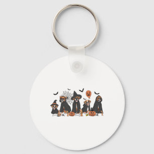 Porte-clés Chien de boîte à cinq sorcières Halloween Chien de