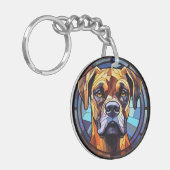 Porte-clés Chien de boîte en verre doux (Devant gauche)