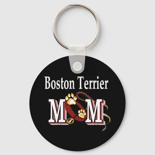 Porte-clés Chien de Boston MOM (Recto)