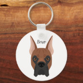 Porte-clés Chien de boxe (Recto)