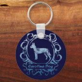 Porte-clés Chien de Caroline Patinée classique (Recto)