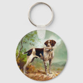 Porte-clés Chien de chasse avec oiseau dans la bouche (Verso)