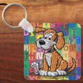 Porte-clés Chien de dessin animé (Recto)