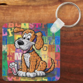 Porte-clés Chien de dessin animé (Verso)