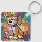 Porte-clés Chien de dessin animé (Dos)