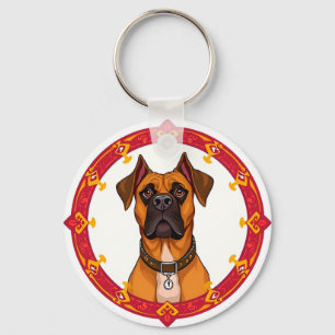 Porte-clés Chien de dessin animé adorable