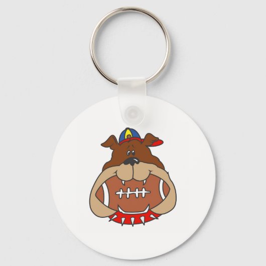 Porte-clés chien de football (Recto)