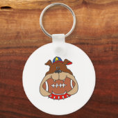 Porte-clés chien de football (Recto)
