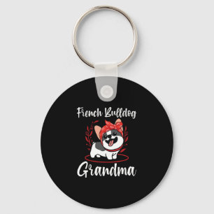 Porte-clés Chien de grand-mère de Bulldog Français Chien de g