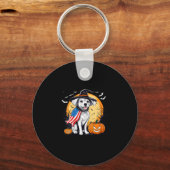 Porte-clés Chien de Halloween pour femmes (Recto)