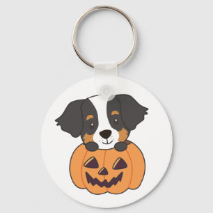 Porte-clés Chien De Montagne Bernais En Chiens Citrouilles He