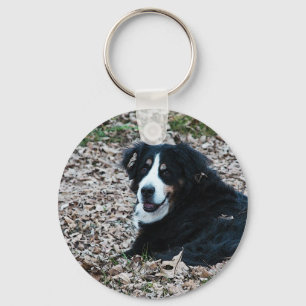 Porte-clés Chien de montagne bernois en automne