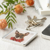 Porte-clés Chien de Noël 1 (Côté)