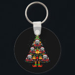 Porte-clés Chien de phoque des Caraïbes Santa Hat Christmas T<br><div class="desc">Caraibes Moine Phoque Chien Santa Hat Arbre de Noël Jeu de Noël Pyjama</div>