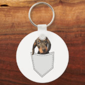 Porte-clés Chien de poche Dachshund (Recto)