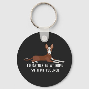Porte-clés Chien de podenco personnalisé