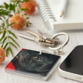 Porte-clés chien de rojo (Devant Droit)