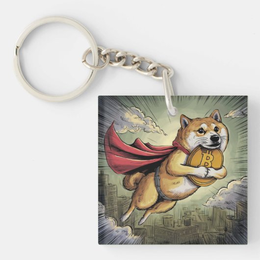 Porte-clés Chien de Shiba Inu (Devant)