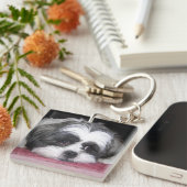 Porte-clés Chien de Shih Tzu (Devant Droit)