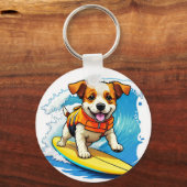Porte-clés Chien de surf (Recto)