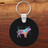 Porte-clés Chien de taureau français (Recto)